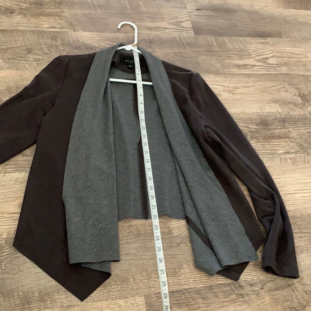 Ann Taylor dark gray sweater/blazer/cardigan